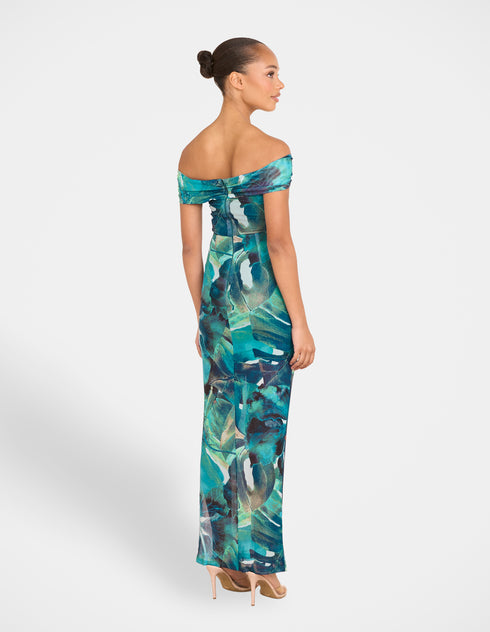 Brit Off Shoulder Maxi Dress